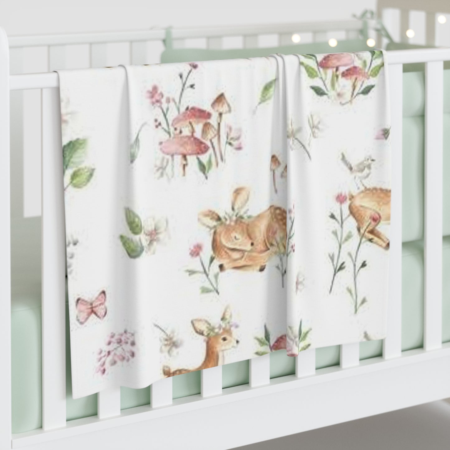 Baby Swaddle Blanket - Our Deer Friends