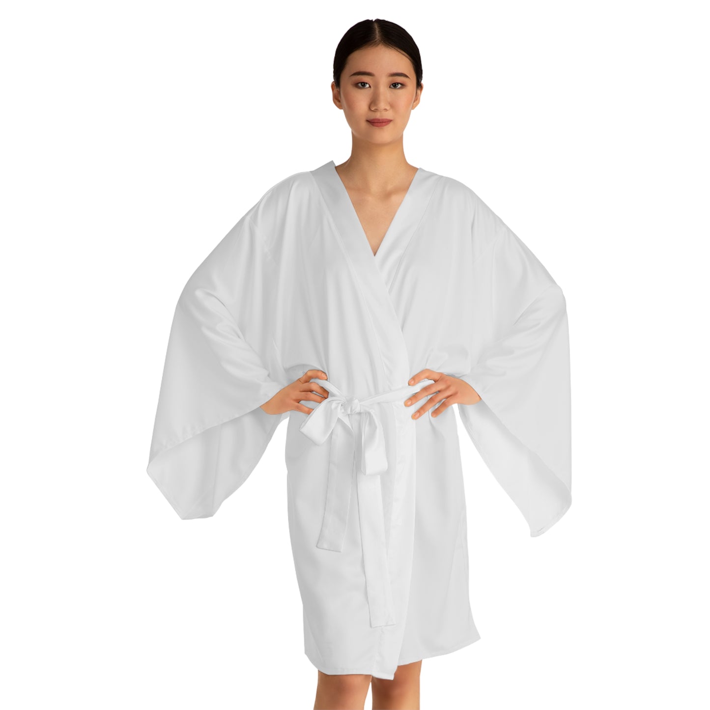 Long Sleeve Kimono Robe (AOP) BRIDE